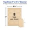 Avery Kraft Brown Banner Tags with Sure Feed Technology, 2" x 3.5", Laser/Inkjet, 64 Printable Tags with Strings Included, Also Great for Gift Tags and Favor Tags (80516)